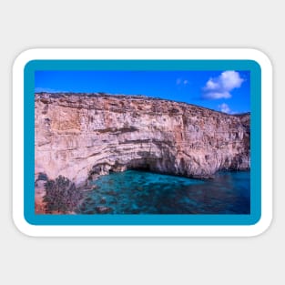 Blue Lagoon, Comino, Malta Sticker